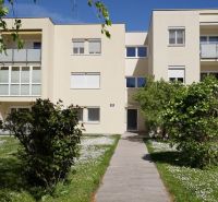Apartment building on Spechtgasse in Mödling with a garden and a walkway in the foreground.
