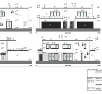 Architectural design of a family house on Kľukatá Street in Bratislava - Prievoz, showing various views.