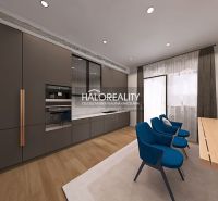 A kitchen in a 3-room apartment with dark cabinets and a wood-patterned floor.