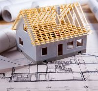 Architectural model of a house on construction plans in Dvory nad Žitavou, Plots - housing.