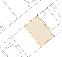 A map of a residential plot in Dvory nad Žitavou, ideal for building a house.