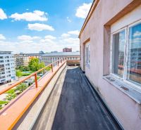 View from a balcony above Bratislava - the Old Town with a view of Krížna Street.