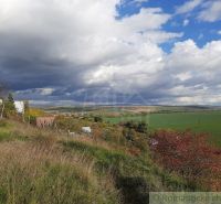 Countryside near the village and Cottage in Holíč with a dramatic sky.