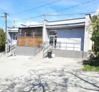 Gastro premises on Okružná with a modern facade and an accessible terrace.