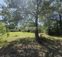 Garden plot in Potônske Lúky, ideal for living, surrounded by trees and greenery.