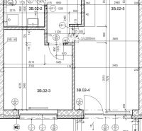 Floor plan of a 2-room apartment with room labels and dimensions.