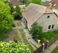 A family house in Lehnice surrounded by greenery and a paved road.