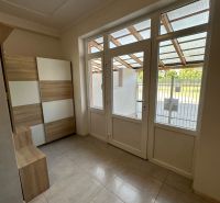 In the 3-room apartment, there is an entrance with a closet and a glass wall leading to the terrace.