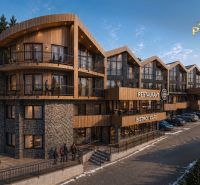 Recreational apartment in Demänovská Dolina with a view, bistro, and restaurant.