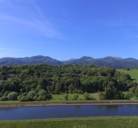 View of nature and mountains from Hlboká cesta in Turany, suitable for residential plots.