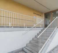 Entrance to a 3-room apartment on Bajkalská Street in Bratislava, Ružinov with a staircase.