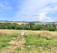 A landscape with a meadow on residential land in Krupina, Krupina District, Banská Bystrica Region.