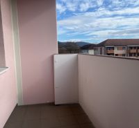 Balcony of a 2-room apartment with a view of the surroundings in Žiar nad Hronom, Žiar nad Hronom District.