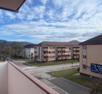 View from a 2-room apartment on Dukelských hrdinov Street, Žiar nad Hronom, Slovakia.