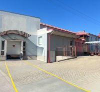 Production premises in Kremnička, Banská Bystrica with an access ramp and paving.
