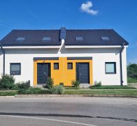 A family house on Hviezdoslavova Street in Senec with a colorful element on the facade.