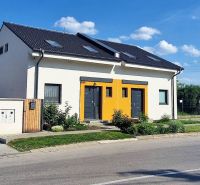 A family house on Hviezdoslavova Street in Senec with a colorful facade and a garden.