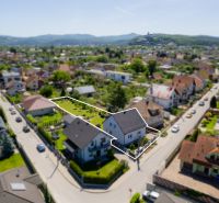 A family house on Jahodova Street in Trenčín, surrounded by greenery and nearby houses.