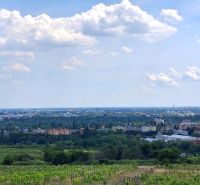 View from the vineyards on Vtáčikova Road in Bratislava - Rača towards the city.
