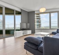 Spacious 3-room apartment with a view on Továrenská Street. Modern interior, large terrace.
