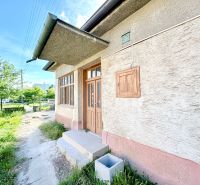 A family house in Šoporňa with an external entrance and a green front garden.