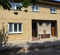 The facade of the building on J. Emanuela Street in Vrbové, suitable for a 2-room apartment.