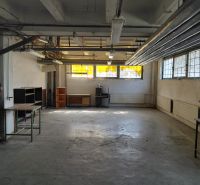Industrial interior with pipes and old equipment in the warehouse and hall.