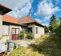 A family house in Pažiť with two entrances, windows with screens, next to a narrow garden.