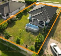 Aerial view of a family house with a swimming pool in Dunajská Streda on Veľké Blahovo street.
