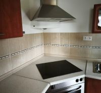 A kitchen in a family house with a stainless steel extractor hood and an electric cooktop.