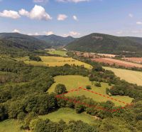 Meadow recreational plots surrounded by forests and meadows in Ostrá Lúka.