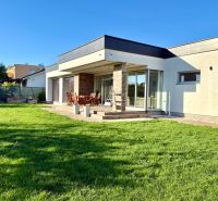A family house on Lipová Street in Pata with a terrace and a well-maintained lawn.