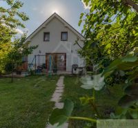 A family house in Bernolákovo with a large garden and a pathway amidst greenery.