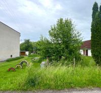 Greenery and buildings in Gôtovany on recreational plots.