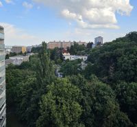 View from Kuklovská Street in Bratislava - Karlova Ves, surrounded by greenery.