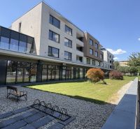 Commercial premises at Nové záhrady I in Bratislava - Ružinov with renovated exteriors.