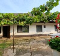 A family house on Hlavná Street in Lehota, surrounded by vineyards and flowers.