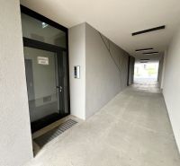 Entrance on Sibírska Street in Prešov with a concrete floor.