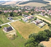 Aerial view of properties - housing on Laski Street in Vrbovce, surrounded by greenery.