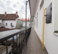 The exterior of commercial premises on Hlavná Street in the Staré Mesto district, Košice.