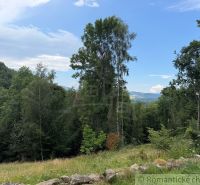 A wooded landscape surrounding a family house in Kokava nad Rimavicou with a panoramic view.