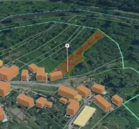 Plots - housing in the village of Muľa offer green areas and the layout of buildings.