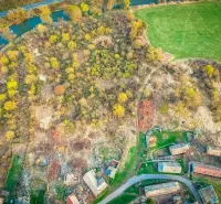 Plots of land - housing with a grove and houses.
