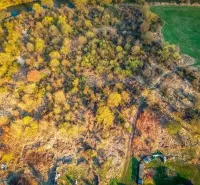 Aerial view of wooded residential land in Muli.