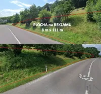 Billboard by the road in the Orovnica area for special properties.