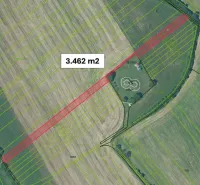 Agricultural and forest land in Trenčianske Stankovce with a marked area of 3,462 m².