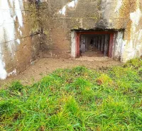 Concrete structure with grass in the exterior photo of a peculiar property in Malacky.