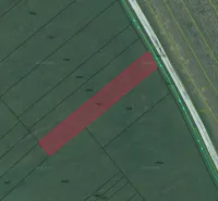 Cadastral map of the Special Properties area in Podkylava with the plot marked.