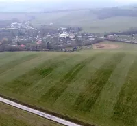 The landscape around Podkylava with meadows and a village panorama in the category of Unique Properties.