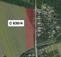 Cadastral map of agricultural and forest land in the village of Boťany with plot C 830/4.